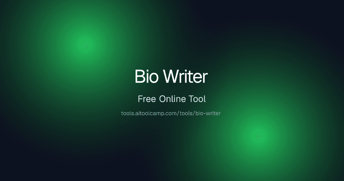 Bio Writer screenshot